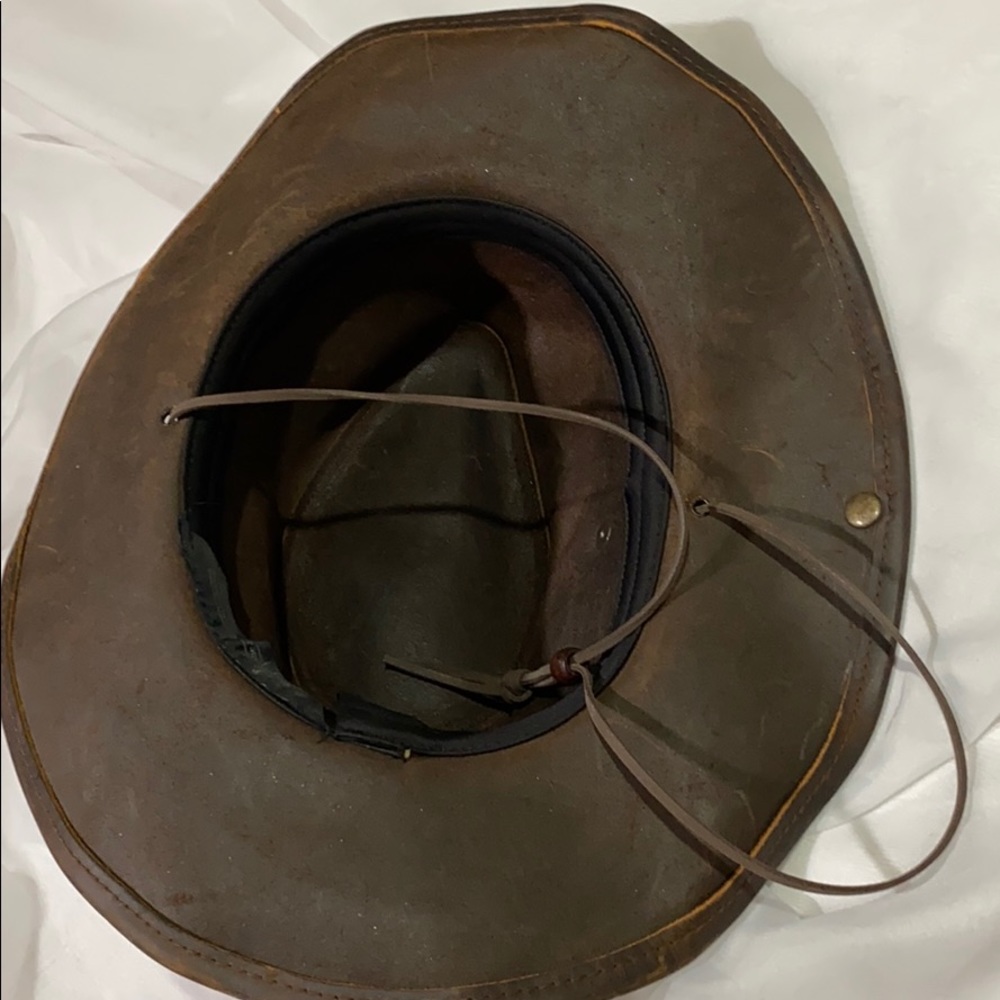 Outback Western Style Leather Cowboy hat - Picture 2 of 12